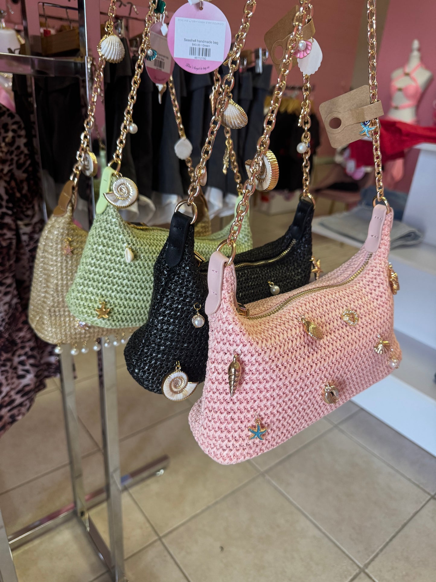 Seashell handmade bag