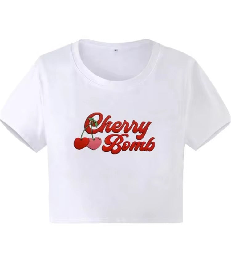 CHERRY BOMB TOP WHITE