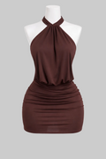 MOCHA MUSE MINI DRESS