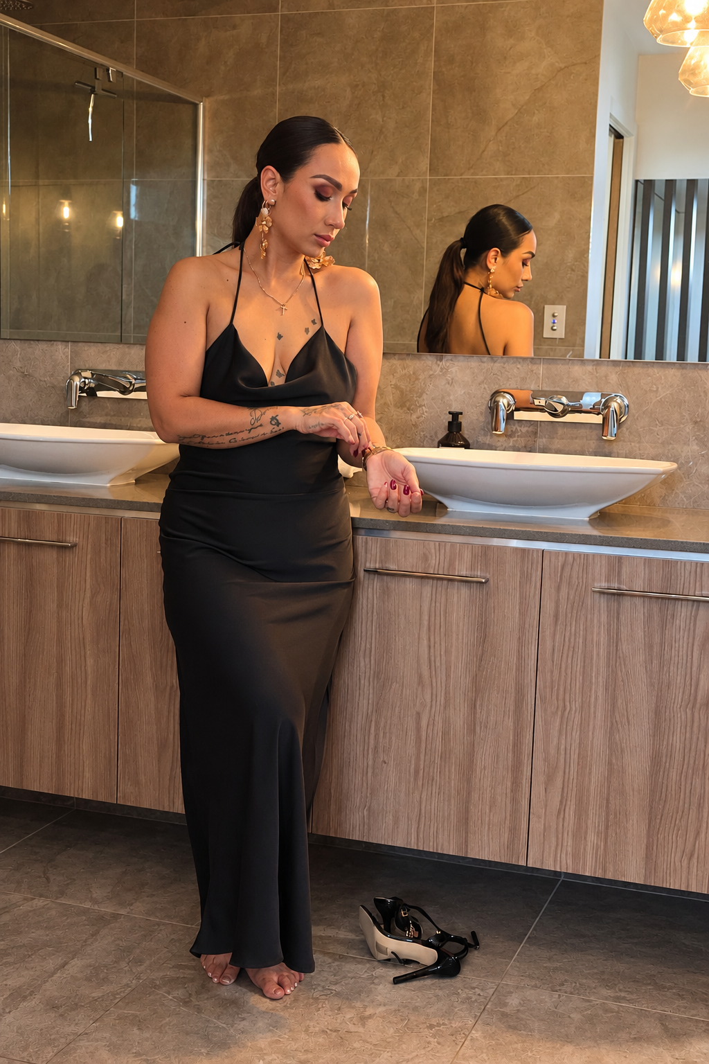 ADDISON DRESS BLACK