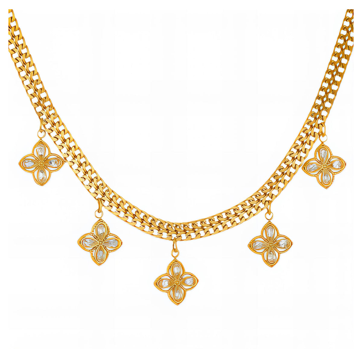 FLORENCE BLOOM NECKLACE 18K GOLD -PLATED