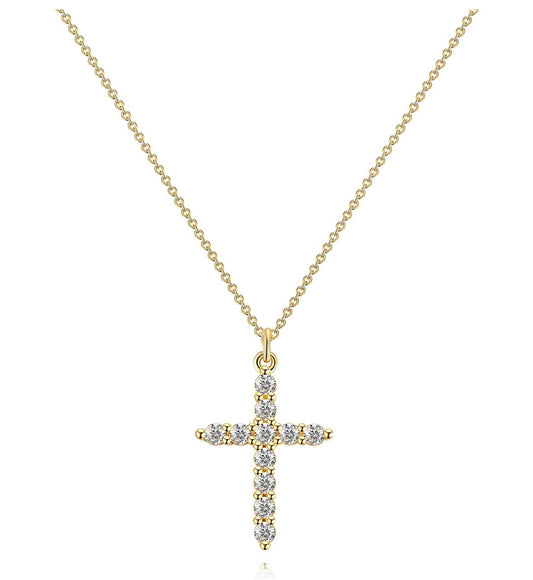CROSS NECKLACE 18k GOLD-PLATED