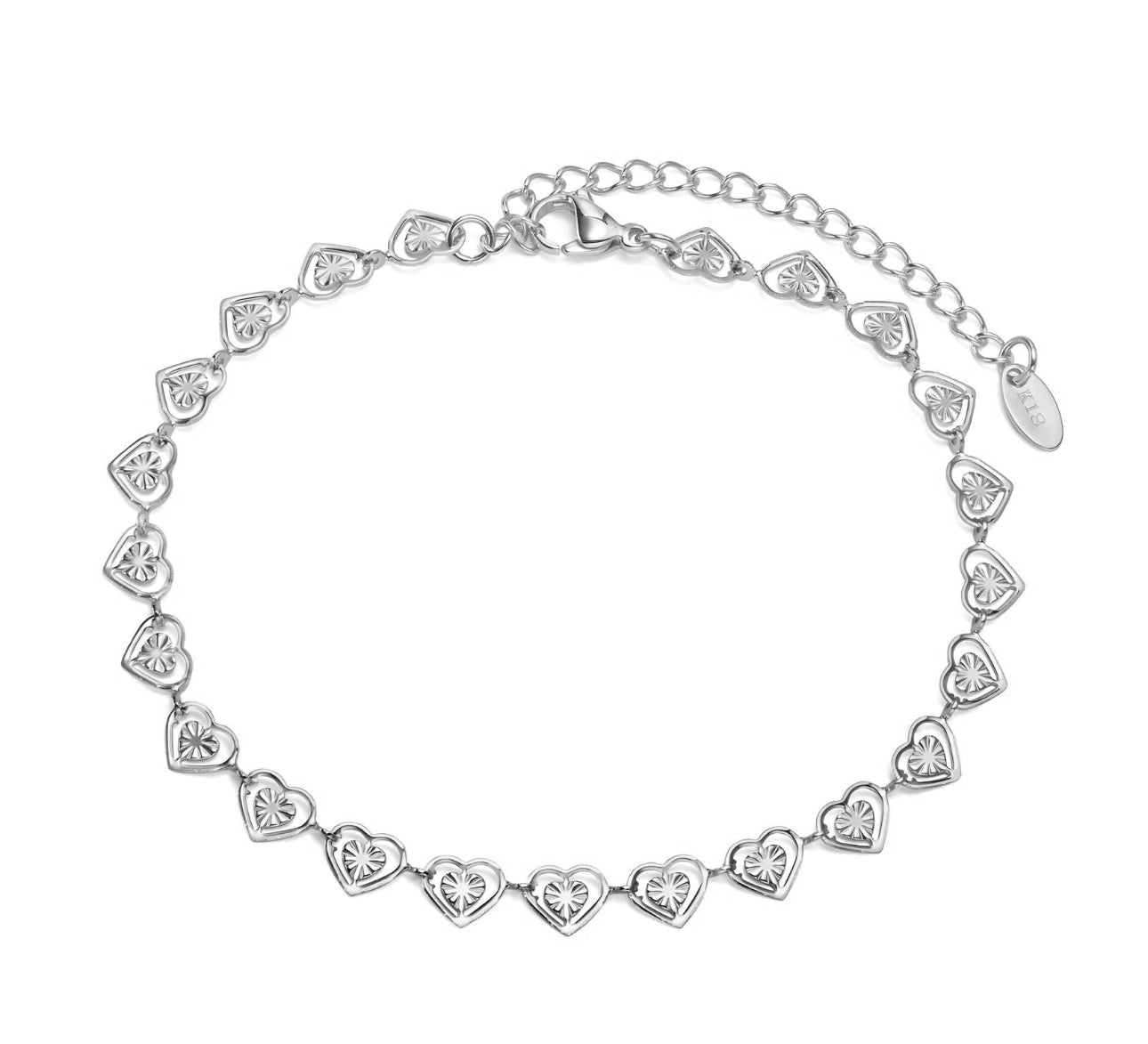 ELLA HEARTS BRACELET STAINLESS STEEL