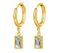 EMERY BAGUETTE - CUT CRYSTAL EARRINGS