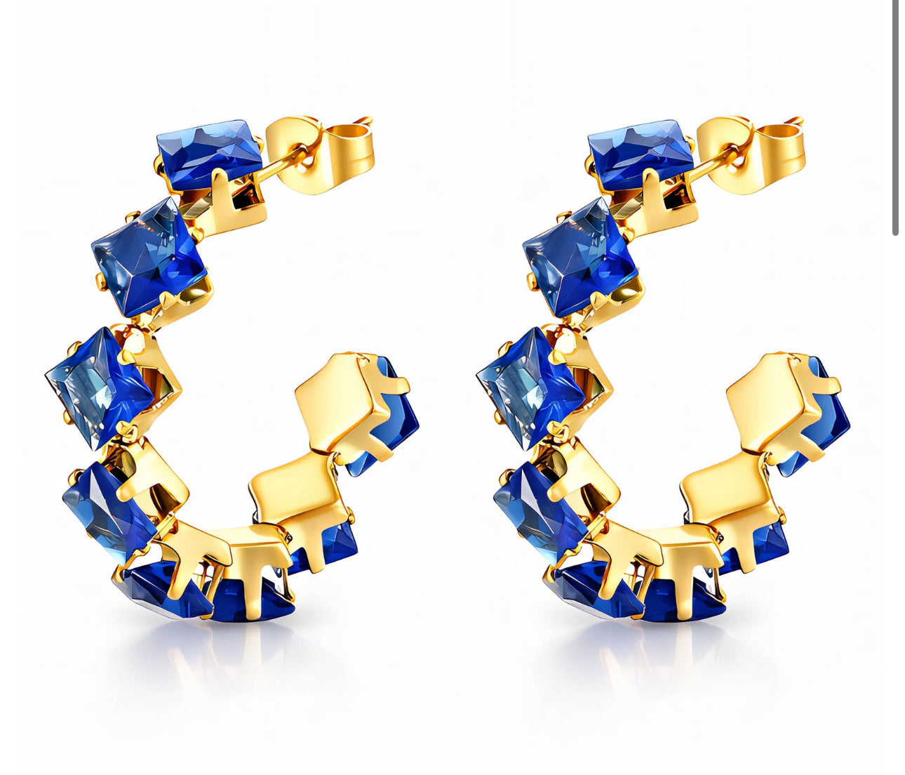 BLUE DIAMOND EARRINGS