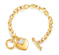 GOLDEN HEART CHARM BRACELET