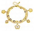 BLOSSOM & HEART CHARM BRACELET