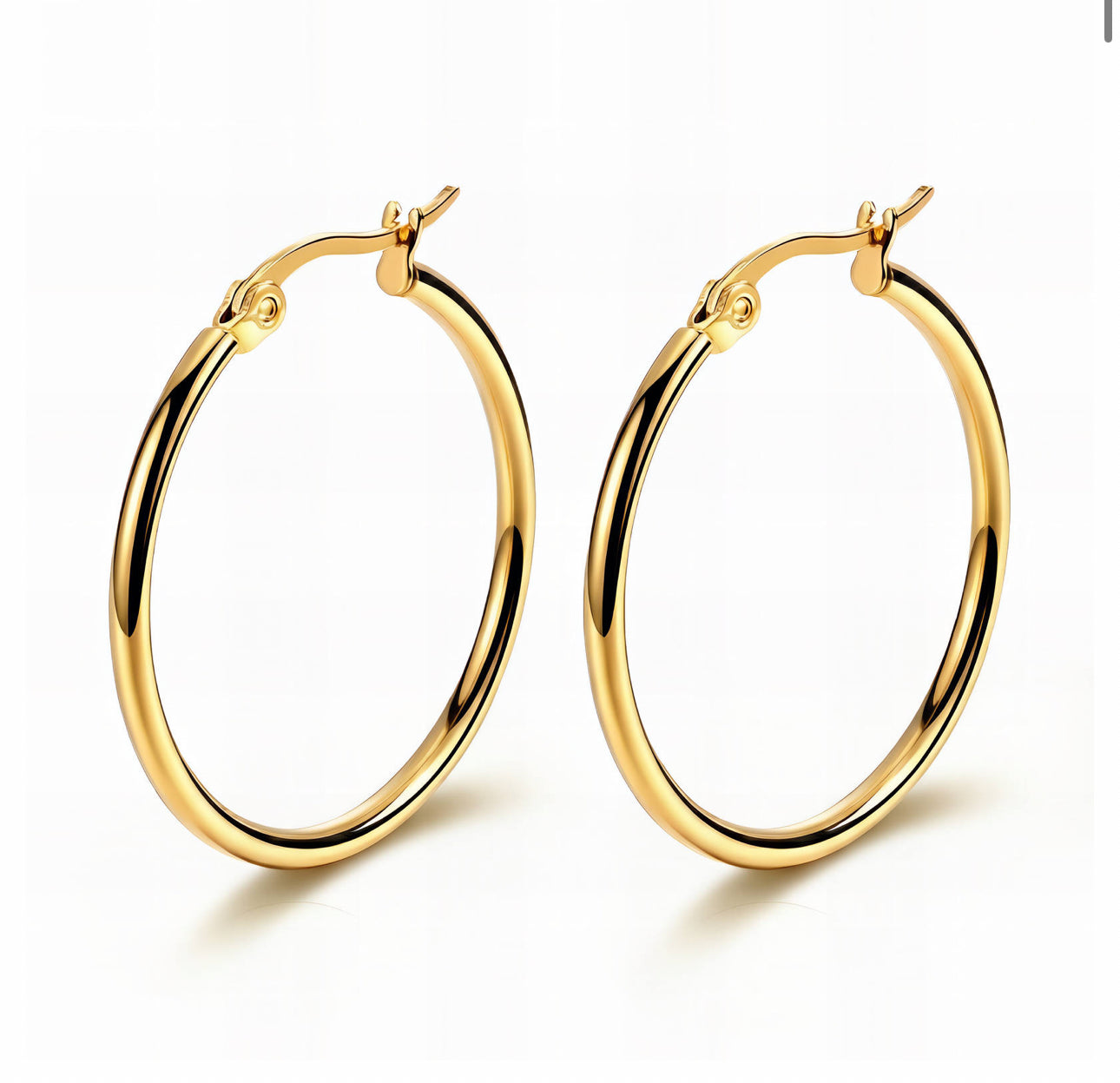 GOLD HOOP EARRINGS