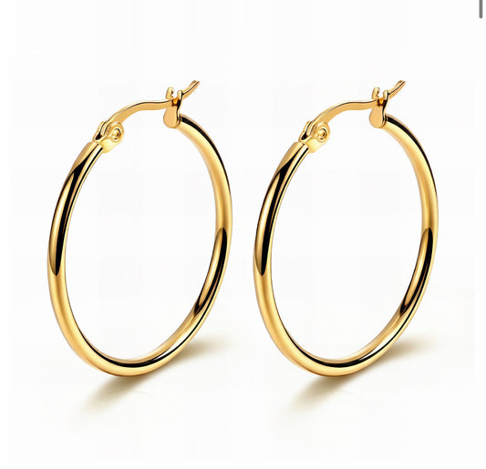 GOLD HOOP EARRINGS
