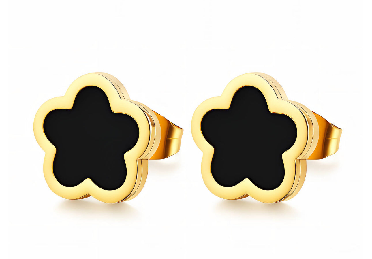 MIDNIGHT CLOVER EARRINGS
