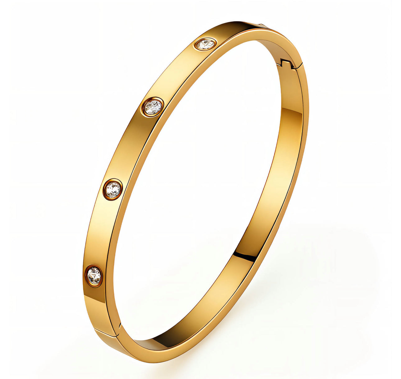 LEAH DIAMOND GOLD BANGLE