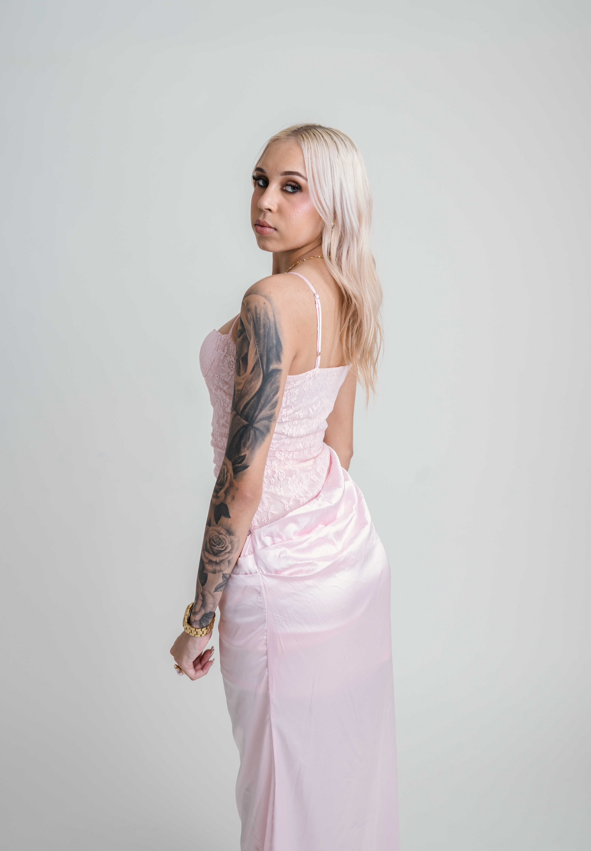 ROŚE LACE MAXI DRESS
