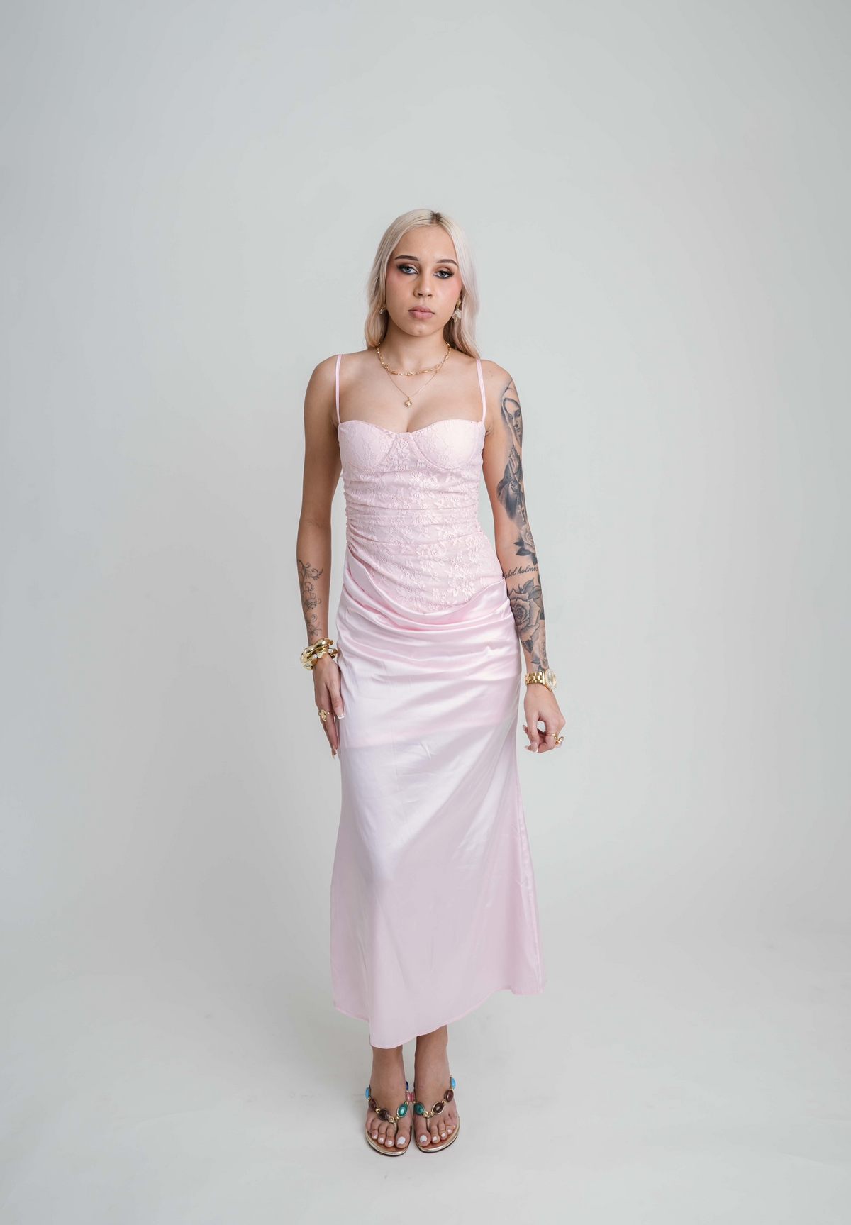 ROŚE LACE MAXI DRESS