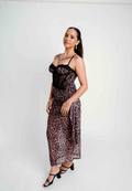 LANI LEOPARD PRINT MAXI DRESS