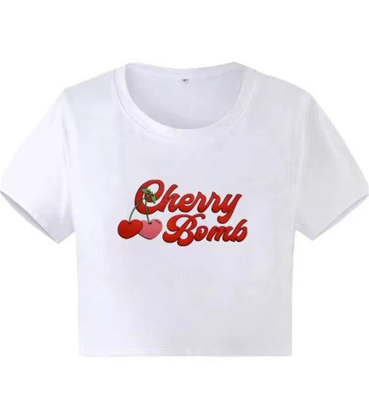 CHERRY BOMB TOP WHITE