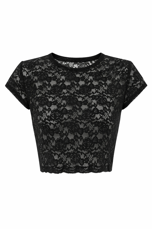 MARA MESH TOP BLACK