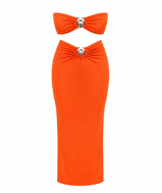 ESTRELLA SKIRT ORANGE