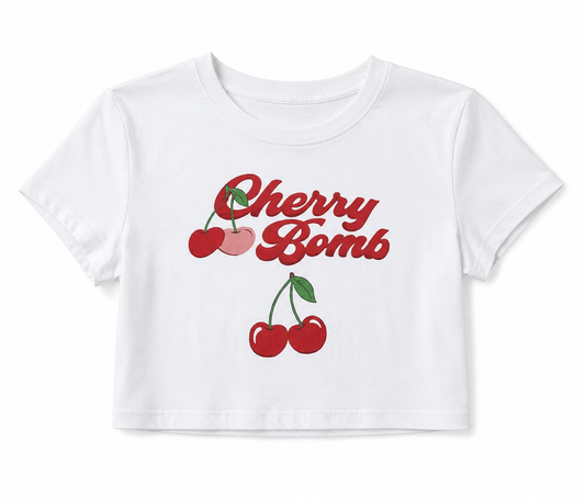 CHERRY BOMB TOP WHITE