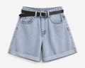 ALL THAT HIGH WAISTED DENIM SHORTS LIGHT BLUE