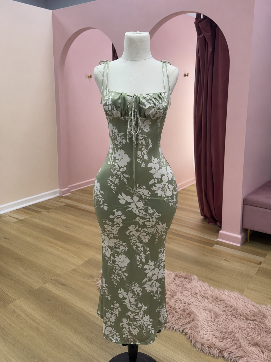 SAGE BLOSSOM MAXI DRESS