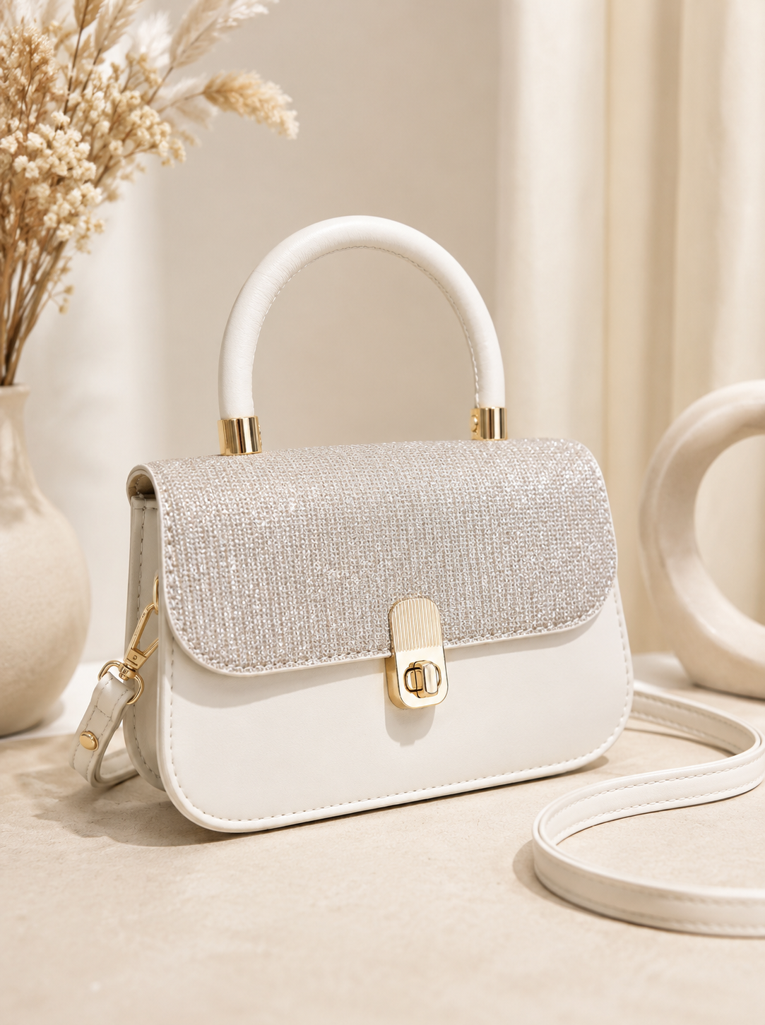 CREAM TOP HOLD BAG