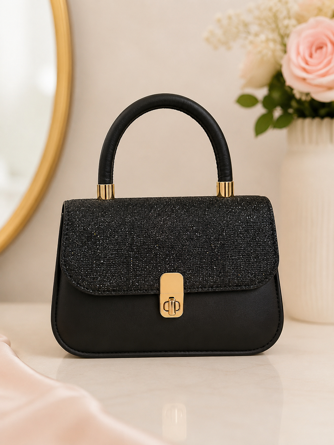 BLACK TOP HOLD BAG